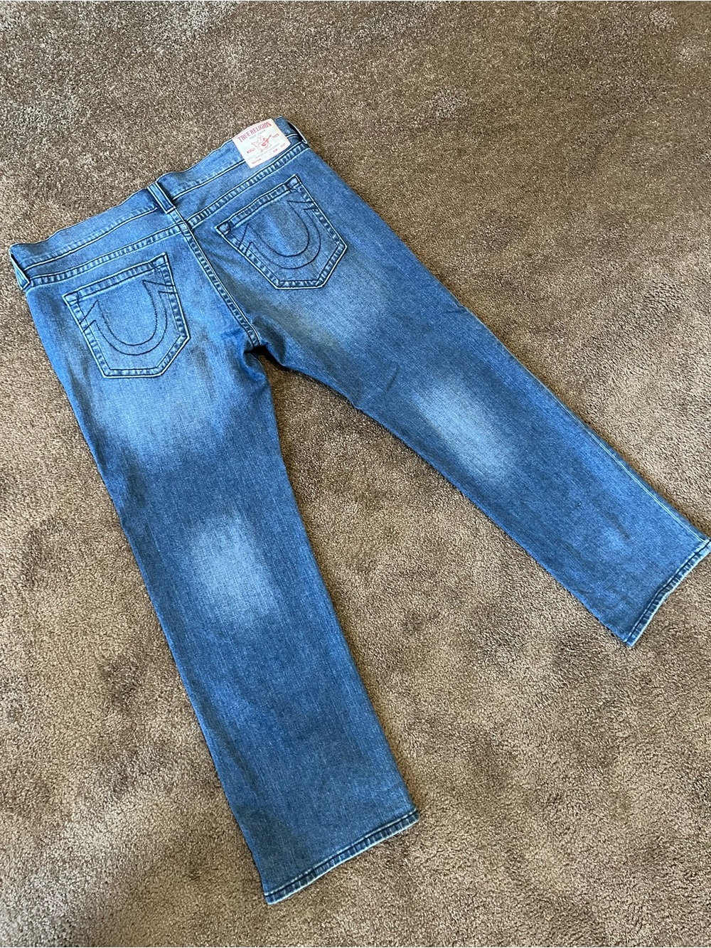True Religion Men's Light Blue Straight Jeans - Picture 9 of 9